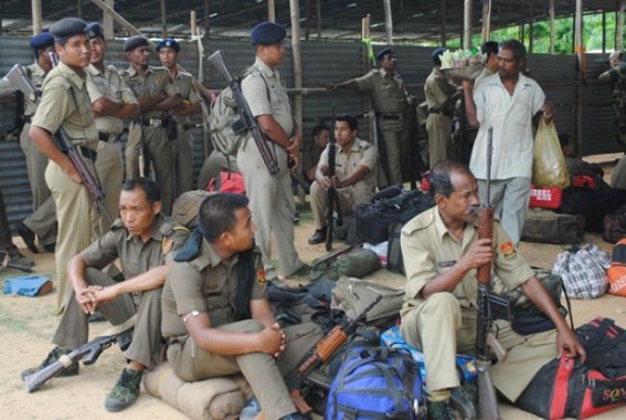 TSR jawans faces acute drinking water, toilets scarcity TSR jawans faces acute drinking water, toilets scarcity